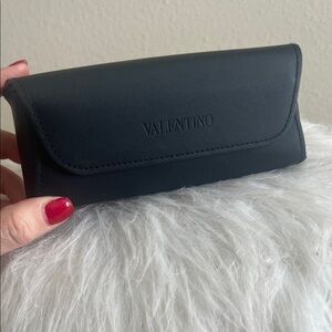 Valentino Sleek Black magnetic sunglasses case